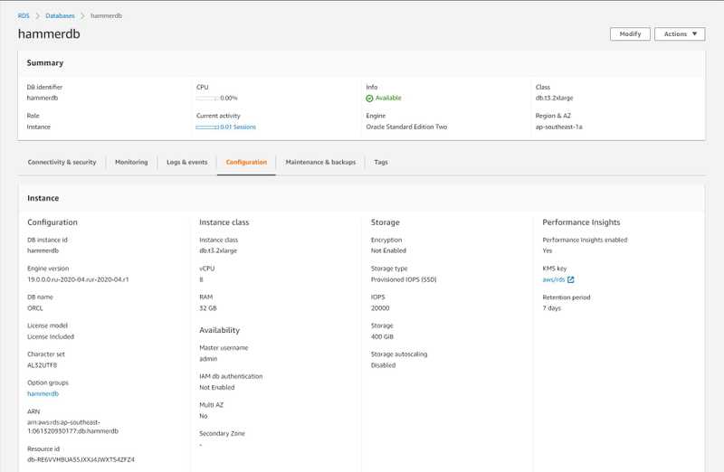 01 database config