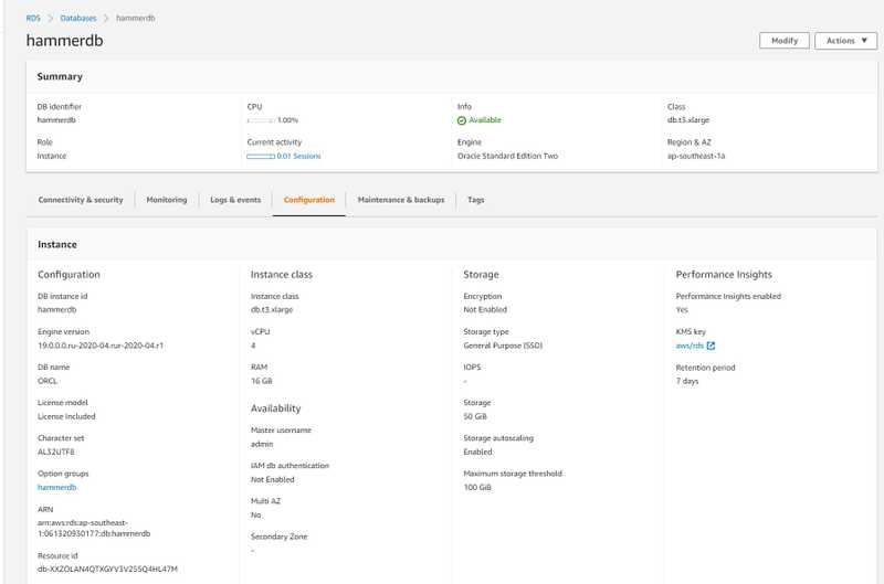 02 database config