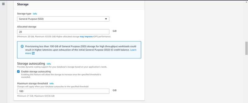 10 rds create database