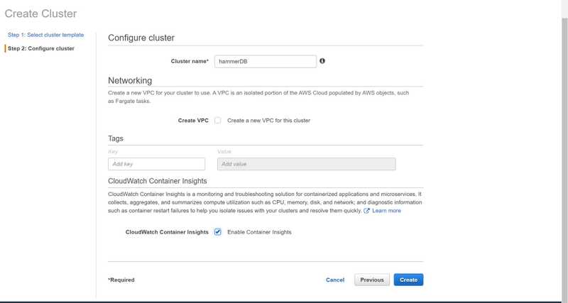 22 Create ECS cluster