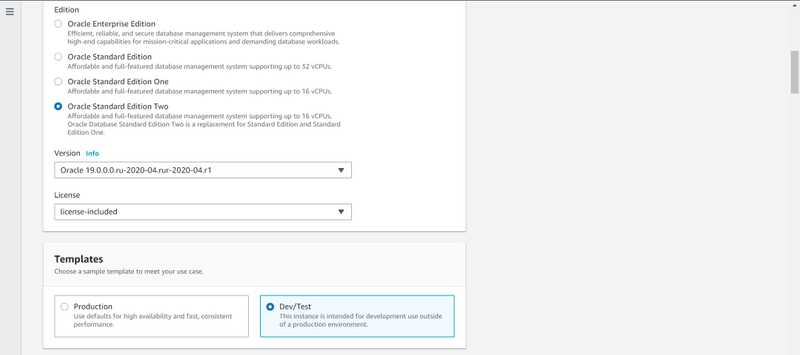 8 rds create database